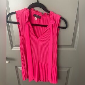 Women’s hot pink sleeveless blouse